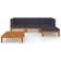 vidaXL 3058108 Loungeset, 1 Bord inkl. 3 Soffor