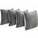 Sienna Plush Cushion Cover Gray (45.7x45.7cm)