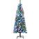 Homcom Prelit Pencil Artificial Slim Green Christmas Tree 152.4cm