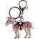 Horka Diamond Horse Keyring