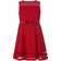 Calvin Klein Big Girl's Illusion Mesh-Hem Dress- Cherry