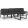 vidaXL 3107786 Loungeset, 1 Bord inkl. 4 Soffor