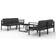 vidaXL 3107808 Loungesæt, 1 borde inkl. 4 sofaer