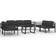 vidaXL 3107797 Loungeset, 1 Bord inkl. 7 Soffor