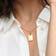 Pandora Engravable Rectangle Tag Pendant - Gold