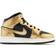 Nike Air Jordan 1 Mid SE GS - Black/White/Metallic Gold