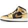 Nike Air Jordan 1 Mid SE GS - Black/White/Metallic Gold