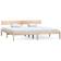vidaXL Bed Frame Solid Pine 70cm Sengeramme 200x200cm