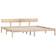 vidaXL Bed Frame Solid Pine 70cm Sengeramme 200x200cm