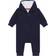 HUGO BOSS Baby Hooded Overalls with Logo Details - Dark Blue