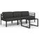 vidaXL 3107776 Loungesæt, 1 borde inkl. 3 sofaer