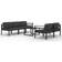 vidaXL 3107804 Conjunto de Sala de Exterior, 1 Mesa incl. 5 Sofás