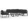 vidaXL 3107795 Lounge-Set, 1 Tisch einschl. 1 Stühle & 5 Sofas