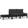 vidaXL 806684 Lounge-Set, Tisch einschl. 2 Sofas