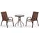 vidaXL 318774 Caféset, 1 Bord inkl. 2 Stolar