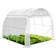 Vounot Polytunnel Greenhouse 6m² Rostfritt stål Plast
