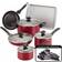 Farberware - Set di pentole con coperchio 15 Parti