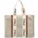 Chloé Large Woody Tote Bag - White/Brown