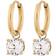 Edblad Leonore Hoops - Gold/Transparent