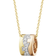 Georg Jensen Fusion Necklace - Gold/Rose/White/Diamonds