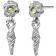 Maanesten Siri Earrings - Silver/Green