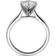 Charles & Colvard Moissanite Solitaire Engagement Ring - White Gold/Diamond