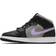 Nike Air Jordan 1 Mid SE Houndstooth GS - Black/Lilac/White/Metallic Silver