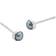 Monica Vinader Mini Pearl Stud Earrings - Silver/Blue
