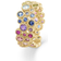 Mads Z Luxury Rainbow Ring - Gold/Multicolour