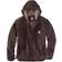 Carhartt Relaxed Fit Washed Duck Sherpa-Lined Utility Jacket - Dark Brown