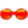 Vegaoo Jackie Glasses Neon Orange