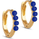 ENAMEL Copenhagen Paula Hoops - Gold/Blue