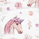 Licens Unicorn with flowers Bed Set 100x140cm