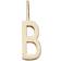Design Letters Bogstav 10mm Til Personlig Halskæde A-Z - Guld