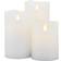 Sirius Kerze Sara 3er Set 7,5 cm Wiederaufladbar Weiß Vela LED 12.5cm 3pcs