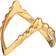 Jane Kønig Drippy V-Ring - Gold