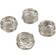 Saro Lifestyle Metal Design Napkin Ring 6.4cm 4pcs