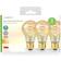 Nedis LDBTFE27A60P3 LED Lamps 3.8W E27 3-pack