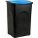 Stefanplast Rubbish Bin 50L Dustbin Kitchen Garbage Swing Lid 13.21gal
