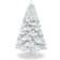 SnowTime Colorado Pine White Christmas Tree 213.4cm