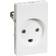 Lauritz Knudsen LK Fuga m/jord 1,5 Modul - Hvid