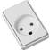 Lauritz Knudsen LK Fuga m/jord 1,5 Modul - Hvid