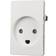 Lauritz Knudsen LK Fuga m/jord 1,5 Modul - Hvid