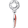 Pandora Marvel The Avengers Captain America Shield Dangle Charm - Silver/Red/White/Blue