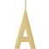 Design Letters Archetype Charm 30mm A-Z - Gold