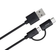 PNY 2in1 USB A-USB C/USB Micro-B 2.0 1m