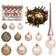 vidaXL Christmas Ball Set with Peak Weihnachtsbaumschmuck 61Stk.
