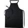 Karlowsky BLS 3 PURE Schürze Weiß, Schwarz (100x75cm)