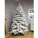 Premier Flocked Mountain Pine Green/White Christmas Tree 213.4cm