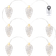 Sirius Celina Transparent Ljusslinga 8 Lampor
